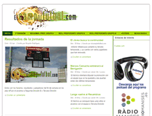 Tablet Screenshot of elcampdefutbol.com